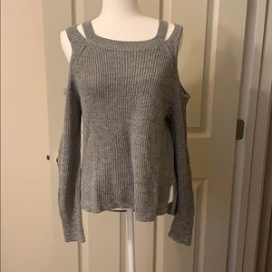 Hollister sweater with cut out shoulders size M